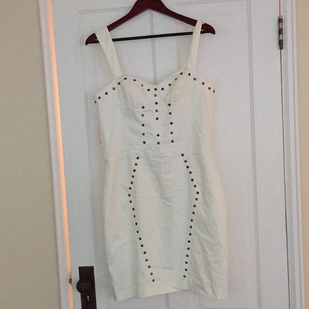 Betsey Johnson white bustier dress size 12